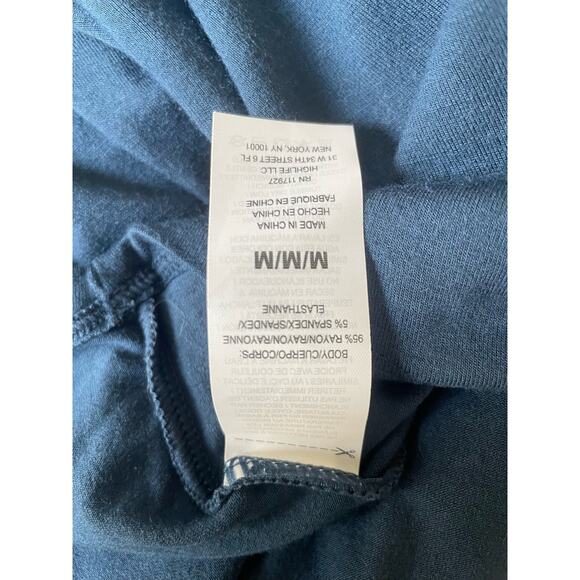 Gaiam Women Yoga Hoodie Top M Blue Color Block Soft Stretch Lounge Activewear - Picture 8 of 12